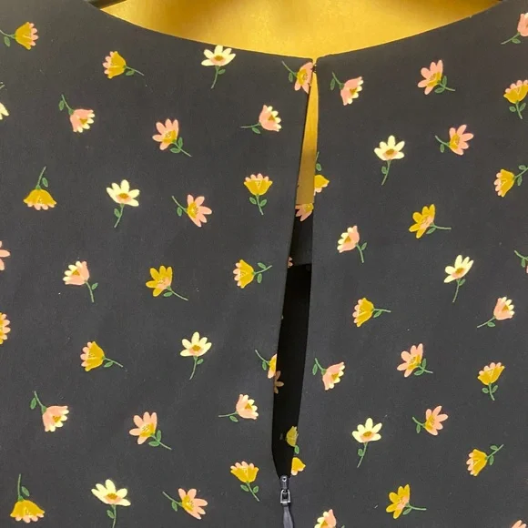 Boden Dark Blue Jumpsuit with Floral Accents - Picture 5 of 6